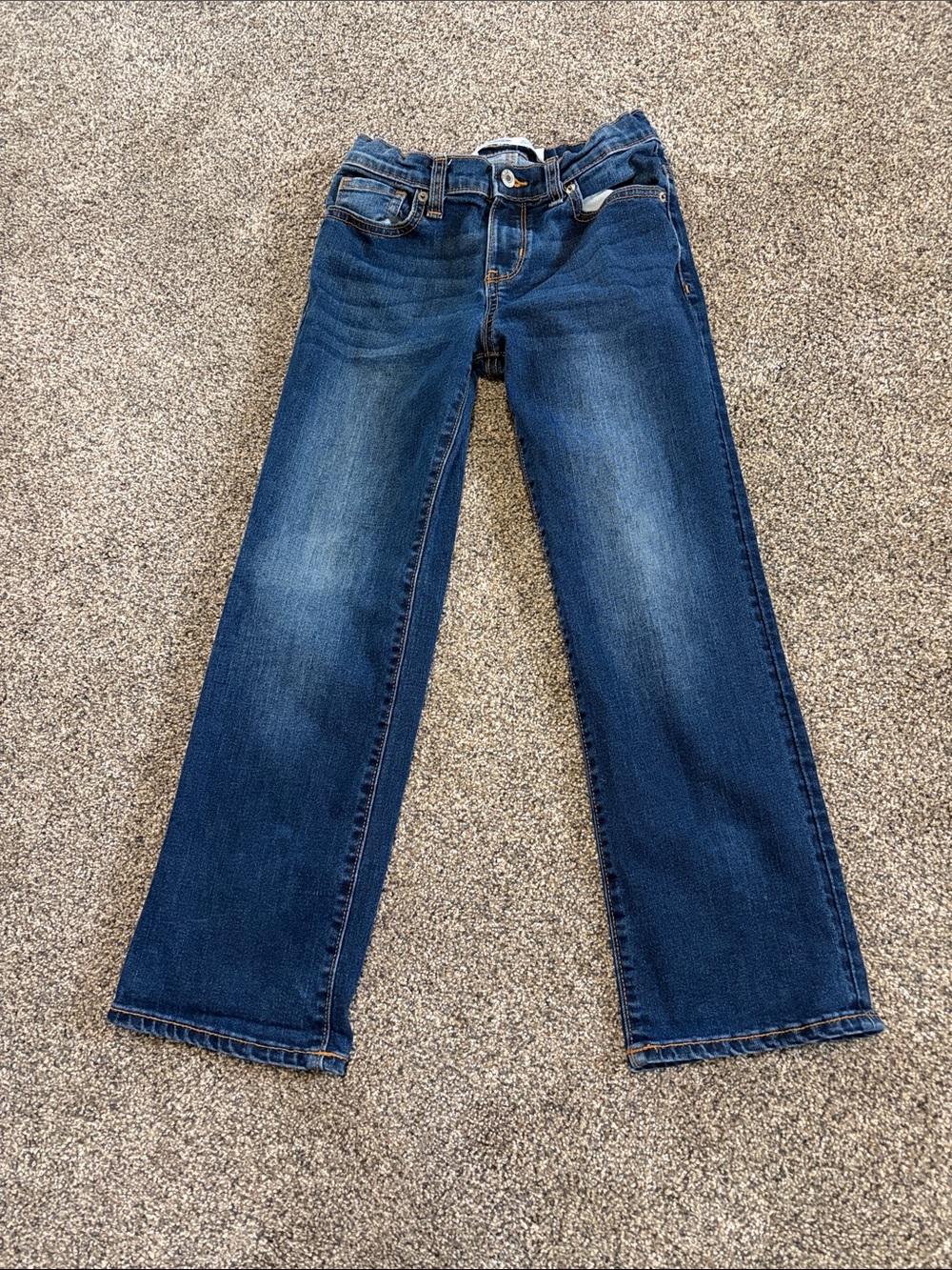 Boys Old Navy Medium Blue Boot-Cut Jeans Size 8